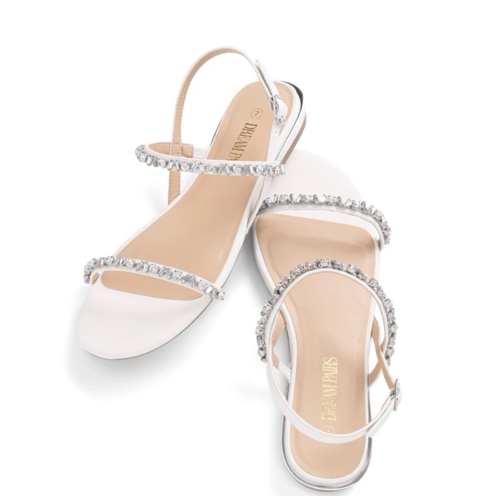 Dream Pairs White Sandals